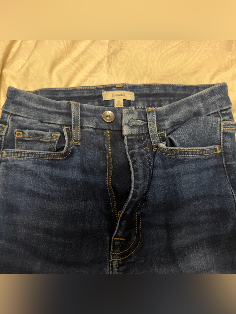 Splendid High-Rise Bootcut Jeans in Dark Indigo - Picture 3 of 5